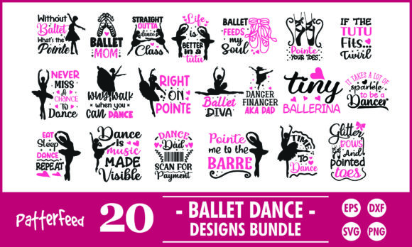 Ballet Dancer Svg Bundle for Creative Projects