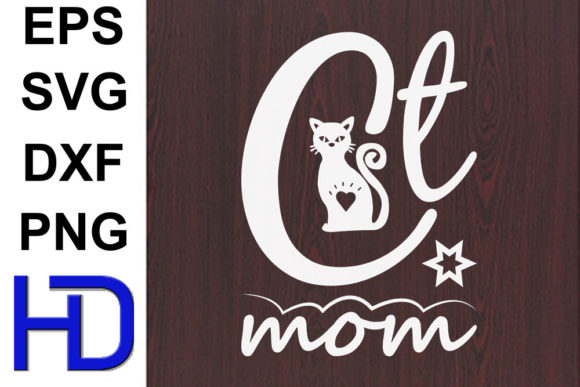 Cat Svg Design, Cat Mom for Local Business Branding