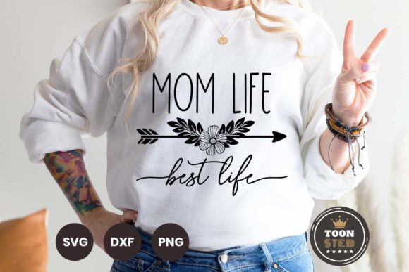 Mom Life Best Life SVG V1: A Crafts & Graphics Asset for Digital Publishing