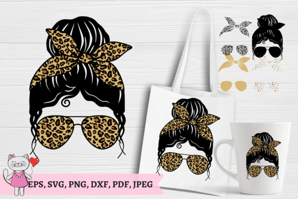 Mom Life Cheetah Print Svg for Crafts and Graphics