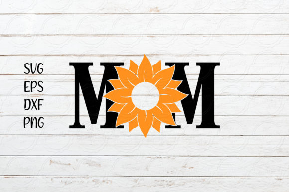 Mom with Sunflower SVG for Crafts and Graphics