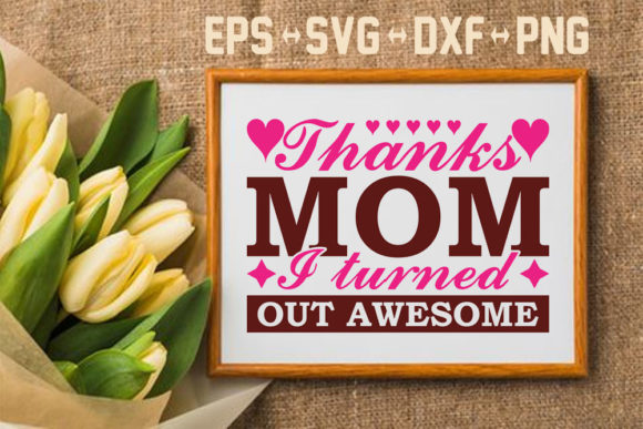 Mother’s Day SVG Design for Crafts and Graphics