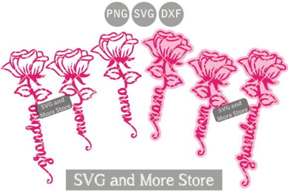 Rose with Letter SVG for Crafts and Graphics